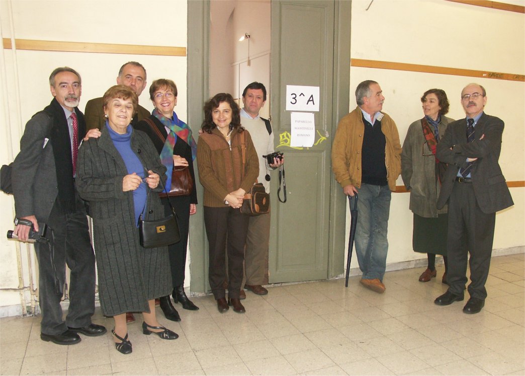 2004: subito prima della verifica di fronte alla classe, con la Garbini