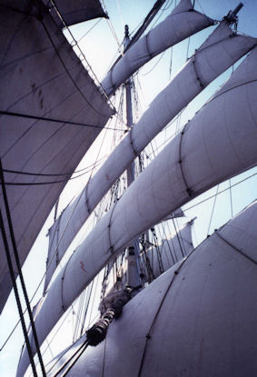 il Belem in navigazione