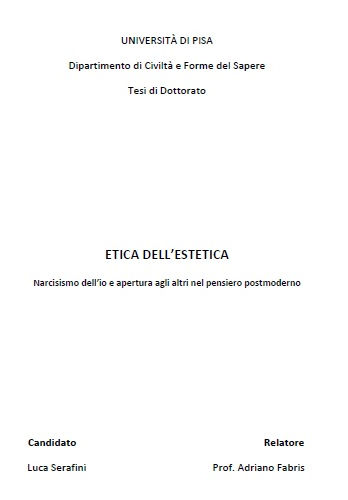 tesi di dottorato