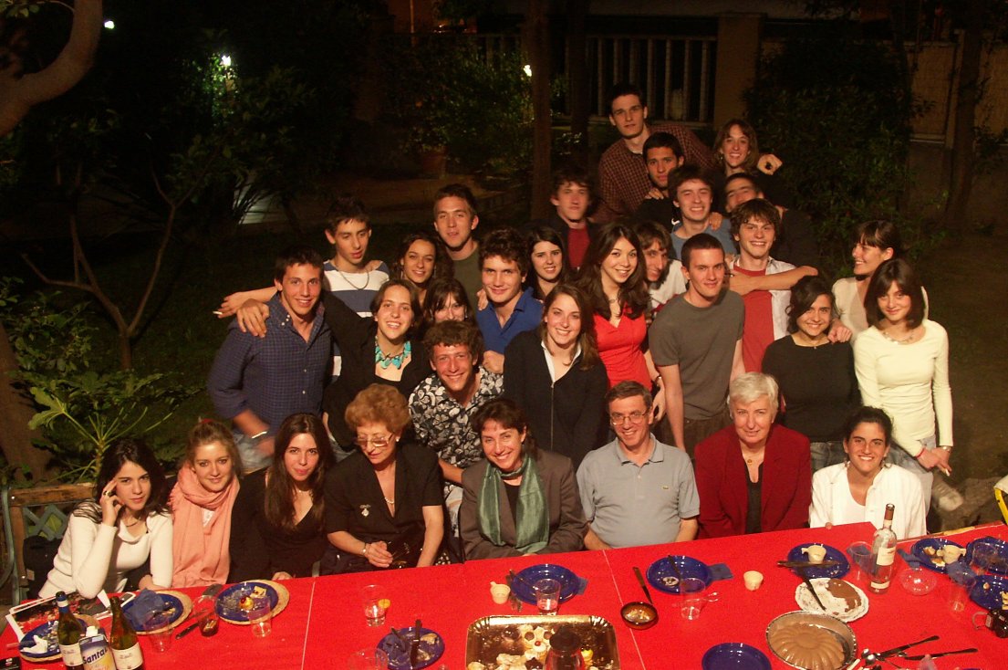 giugno 2005: cena di fine anno coi professori