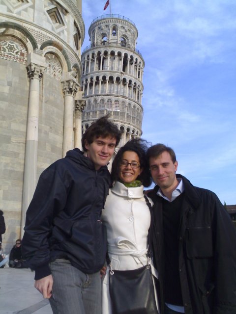 febbraio 2007: con mio fratello Daniele e sua moglia Raffaella