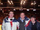 Con Luca e Paolo al Palasport di Milano (notare il risultato sul tabellone!)