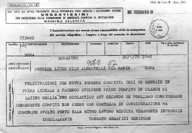 1970: Profumbo .. insiste con Orzalesi